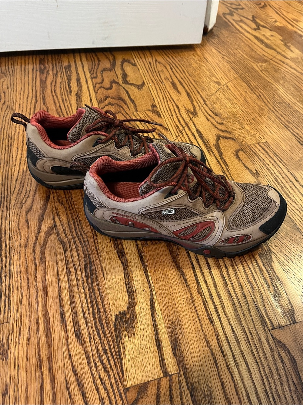 Merrell Azura j24346 Hiking Athletic Waterproof Leather Shoes sz 9 Brown Black